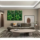 1pc Artificial Green Plant Wall Panels Simulation Plant Background Wall Decoration 3D Bionic Plant Outdoor Lawn, Fake Grass