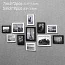 11Pcs Picture Frames Wall Photo Frame Architecture Picture Frame Set Modern Decor Living Room Home Decoration marcos de fotos