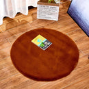 Colorful Round Shaggy Area Rug for Living Room, Bedroom, Kids Room - Modern Floor Mats