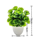 1PC Artificial Plant with Plastic Pot for Home Office Desk Living Room Bedroom Decor Fake Greenery No Maintenance Required