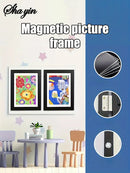 Flip Up Wooden Photo Frame, Magnetic Suction Frame, A4 Children's Photo Frame, Storage Frame, Art Work Certificate Frame