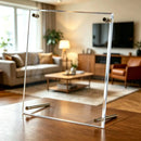 One 6-inch acrylic photo frame. Transparent and simple in style, featured with a classic tilted desktop bracket, perfect for hom