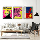 A-Andy W-Warhol Wall Art, HD Canvas Print Poster, Suitable for Cafe, Bar, Home, Living Room, Gaming Room Decoration