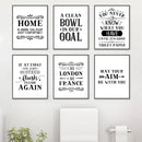 Bathroom Wall Art Decor Funny Bathroom Signs Posters and Prints Modern Minimalist Canvas Painting WC Toilet Room Decor
