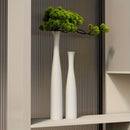 3D Printed Vases - Black and White Tall Conical Vases, Entryway Decor Welcome Vase Ornament, Modern Minimalist Style Decor Vases