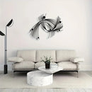 Modern Abstract Geometric Metal Wall Art, Minimalist Linear Art, Suitable for Home, Office, Indoor/outdoor Sign, Easy To Hang
