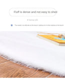 Colorful Round Shaggy Area Rug for Living Room, Bedroom, Kids Room - Modern Floor Mats