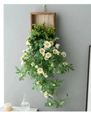 Artificial Plant Wall Art, Fake Flower Frame Hanging Decor for TV Background Wall, Living Room, Restaurant, Hotel Faux Greenery