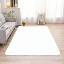 Modern Geometric Area Rug Blue Black Grey White Design Carpet Washable Stain Resistant Floor Mat for Living Room Yoga Minimalist