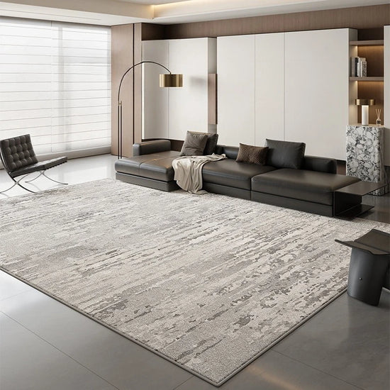 Modern Scandi Area Rug, Spill-Proof Easy Clean Carpet for Living Room and Bedroom, Plush Sofa Mat with Non-Slip Backing