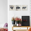 Wall Art Decor Framed Framed Artwork 3 Pieces Modern Room Decor Beautiful Wall Sculptures Home Furnishing Decoration For Porch
