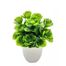 1PC Artificial Plant with Plastic Pot for Home Office Desk Living Room Bedroom Decor Fake Greenery No Maintenance Required