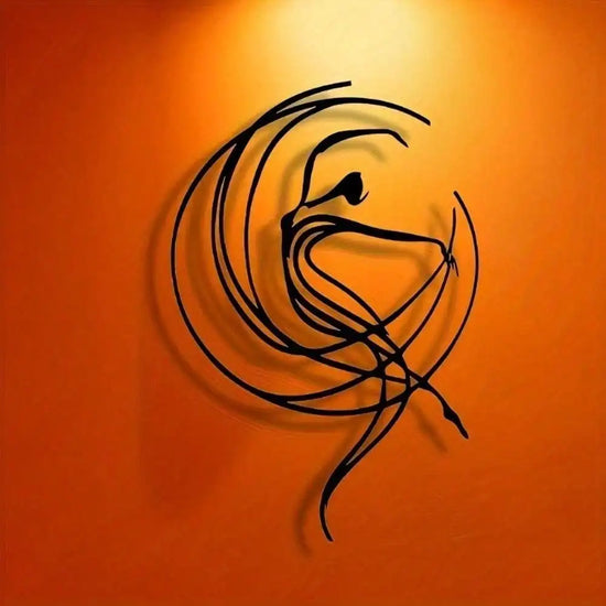 Wall Art Metal Sculpture - Ballet Abstract Wall Decor Waterproof Rustproof Modern Art