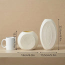 2pcs/Set Plastic Vases For Home Decor Modern Wabi-Sabi Minimalist Geometric Flower Vase Unbreakable Table Centerpieces Room Deco
