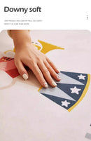Ins Play Area Round Rugs Non-Slip Circle Classroom Rug Game Floor Mat for Bedroom Living Room Office Entryway Home Decor