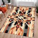 Southwestern Rug, Aztec Tribal Area Rug, Geometric Native American Design, Western Rug, Washable Boho Rug, Ethnic Area Carpet