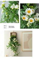 Artificial Plant Wall Art, Fake Flower Frame Hanging Decor for TV Background Wall, Living Room, Restaurant, Hotel Faux Greenery
