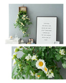 Artificial Plant Wall Art, Fake Flower Frame Hanging Decor for TV Background Wall, Living Room, Restaurant, Hotel Faux Greenery