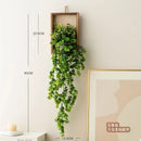 Artificial Plant Wall Art, Fake Flower Frame Hanging Decor for TV Background Wall, Living Room, Restaurant, Hotel Faux Greenery