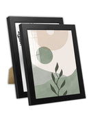 2pcs 4x6inch Black Wood Photo Frame 10x15cm Picture Frame Modern Minimalist Family Photo Frame DIY Photo Wall Picture Frame