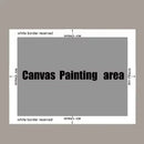 Abstract People Walking Wall Art Unframed Canvas Poster - Modern Figurative Wall Decor - Contemporary Human Movement Painting