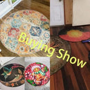 Modern Round Area Rug Minimalist Soft for Living Room Bedroom Study Room Decor Floor Mat Slip-resistant Wear-resistant Fashion