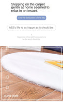 Colorful Round Shaggy Area Rug for Living Room, Bedroom, Kids Room - Modern Floor Mats