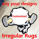 Custom Personalized Design Irregular&Regular Area Rugs Customize Any Style Carpet Printed Handmade Rug for Home Decor