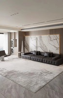 Modern Scandi Area Rug, Spill-Proof Easy Clean Carpet for Living Room and Bedroom, Plush Sofa Mat with Non-Slip Backing