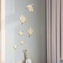 Wooden Flying Birds Wall Art Hanging Home Decoration for Living Room Dining Room Modern House Decor