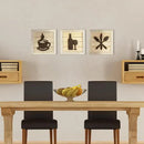 Wall Art Decor Framed Framed Artwork 3 Pieces Modern Room Decor Beautiful Wall Sculptures Home Furnishing Decoration For Porch