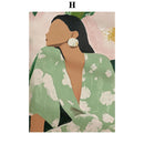 Abstract Dancer Wall Art Modern Women Minimalist Portrait Art Fashion Wall Art Canvas Painting Nordic Poster Room Decor
