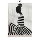 Abstract Dancer Wall Art Modern Women Minimalist Portrait Art Fashion Wall Art Canvas Painting Nordic Poster Room Decor