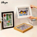 Flip Up Wooden Photo Frame, Magnetic Suction Frame, A4 Children's Photo Frame, Storage Frame, Art Work Certificate Frame