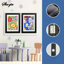 Flip Up Wooden Photo Frame, Magnetic Suction Frame, A4 Children's Photo Frame, Storage Frame, Art Work Certificate Frame