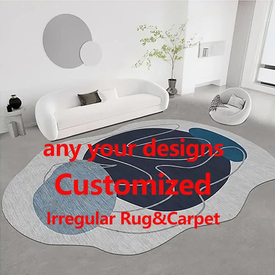 Custom Personalized Design Irregular&Regular Area Rugs Customize Any Style Carpet Printed Handmade Rug for Home Decor