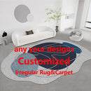 Custom Personalized Design Irregular&Regular Area Rugs Customize Any Style Carpet Printed Handmade Rug for Home Decor