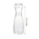 6 Transparent Modern Small Vases - for Decorating Wedding Tables and Dining Rooms, Transparent Vases, Home Tabletop Decoration, Windowsill Decoration, Flower Arrangement Containers, Shatterproof and Durable