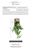 Artificial Plant Wall Art, Fake Flower Frame Hanging Decor for TV Background Wall, Living Room, Restaurant, Hotel Faux Greenery