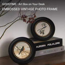 French Mid-century Style Photo Frame Modern Design Wooden Round Frame Wall-mountable Classic Home Decor Ramka Na Zdjęcia FYPF