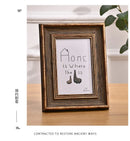 Classic Photo Frame Standing for Tabletop Hanging Wall Farmhouse Home Desk Office Decor Handmade Family Picture Frame Gift