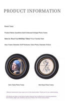 French Mid-century Style Photo Frame Modern Design Wooden Round Frame Wall-mountable Classic Home Decor Ramka Na Zdjęcia FYPF