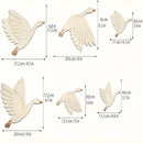 Wooden Flying Birds Wall Art Hanging Home Decoration for Living Room Dining Room Modern House Decor
