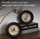 French Mid-century Style Photo Frame Modern Design Wooden Round Frame Wall-mountable Classic Home Decor Ramka Na Zdjęcia FYPF