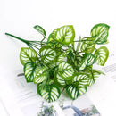Artificial Plants Leaves Silk Tortoiseshell Leaf Dieffenbough Fake Small Fairy Taro Simulation Green Plant Living Room Decor