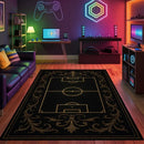 Soccer Stadium Area Rug Football Field Sports Design Football Field Rug Kids Sports Room Decor American Carpet Home Decoration