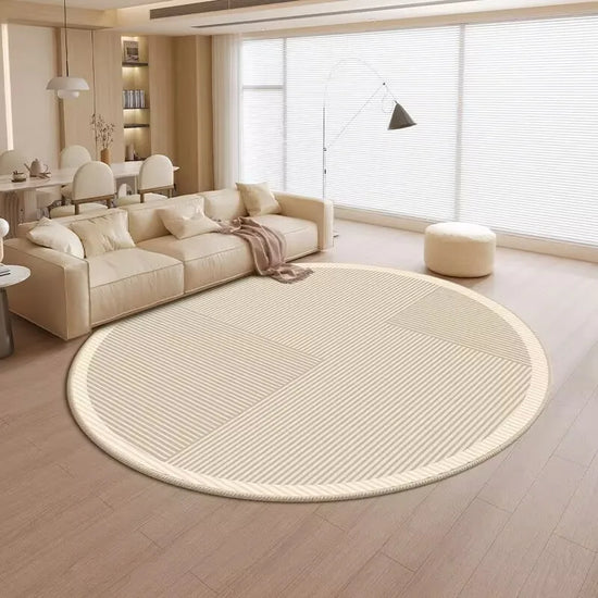 Ins Play Area Round Rugs Non-Slip Circle Classroom Rug Game Floor Mat for Bedroom Living Room Office Entryway Home Decor