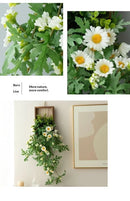 Artificial Plant Wall Art, Fake Flower Frame Hanging Decor for TV Background Wall, Living Room, Restaurant, Hotel Faux Greenery