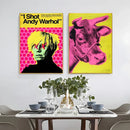 A-Andy W-Warhol Wall Art, HD Canvas Print Poster, Suitable for Cafe, Bar, Home, Living Room, Gaming Room Decoration