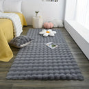 Rabbit Fur Area Rug–Soft Thick Non-Slip Waterproof Machine-Washable for Living Room and Bedroom Decor